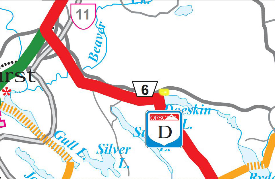 Doe Lake Gravenhurst Muskoka Ontario Snowmobiling